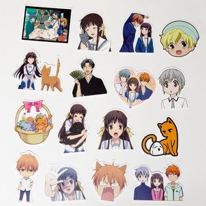 16 pcs Fruits Basket Vinyl stickers decals